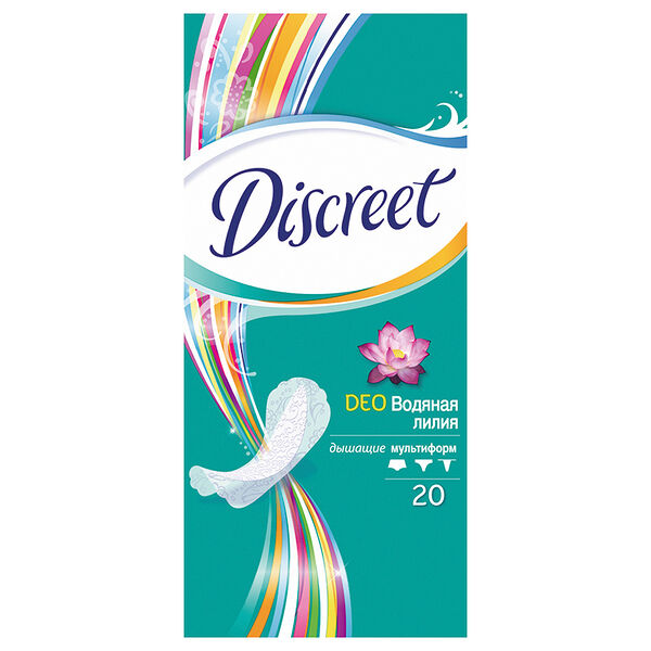 Женские ежедневные прокладки Discreet Multiform Водная лилия 20 шт 