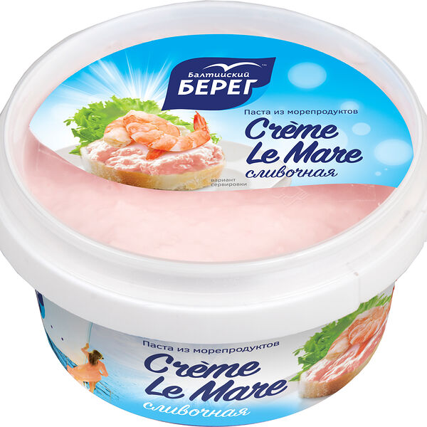 Паста Балтийский Берег Creme le Mare из морепродуктов сливочная 150г