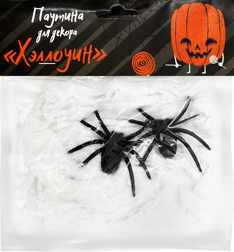 Украшение для декора Homeclub Хэллоуин Паутина 10х15 см