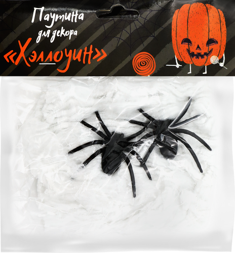 

Украшение для декора Homeclub Хэллоуин Паутина 10х15 см