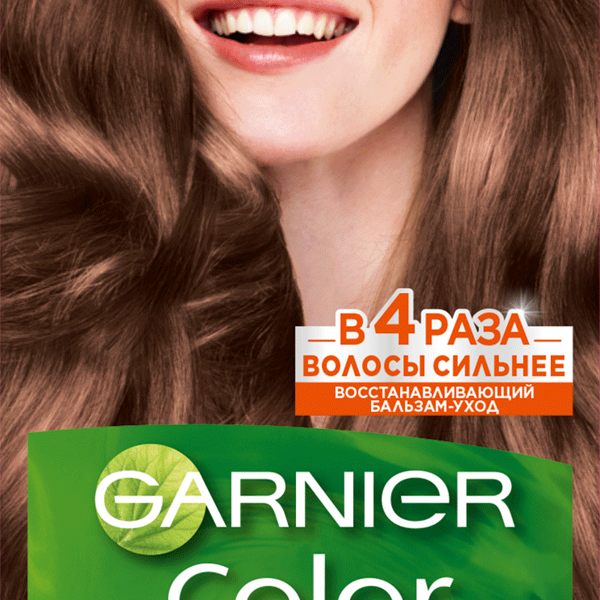Стойкая питательная крем-краска Garnier для волос Color Naturals, оттенок 6.25, Шоколад 112 мл