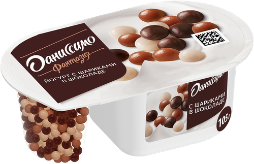 

Йогурт Даниссимо Фантазия с хрустящими шариками в шоколаде 6.9% 105 г