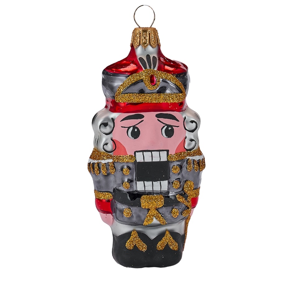 

Игрушка для елки Елочка «Коллекция Традиции» Щелкунчик 8.2см, стекло, Россия