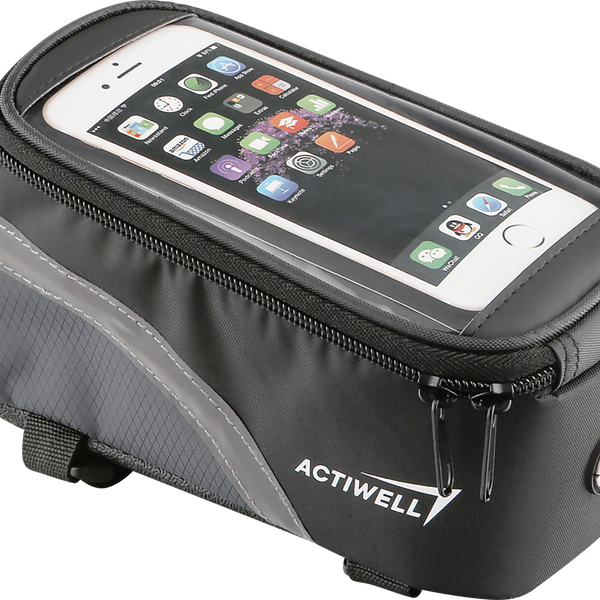 Велосипедная сумка для телефона с карманом ACTIWELL на руль, Арт. BIK-10