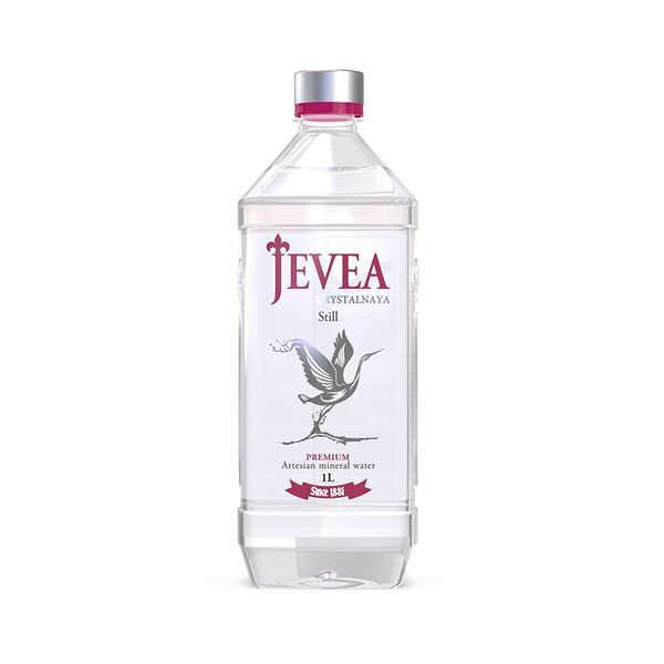 Вода  Jevea Crystalnaya минеральная природная столовая питьевая негазированная 1л