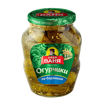 Огурчики Дядя Ваня По-Берлински маринованные 680г