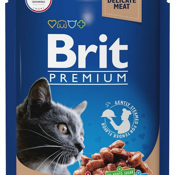 Корм для стерилизованных кошек Brit Premium Куриная печень в соусе 85 г