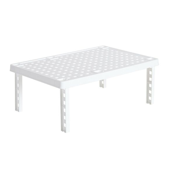 Стойка Idea Хаку, 39х26х15 см, белый пластик, прямоугольная