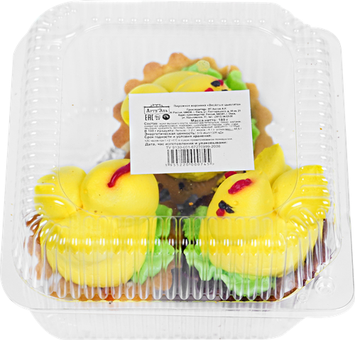 

Пирожное АРТУЭЛЬ Корзиночка Веселые цыплята, 180г