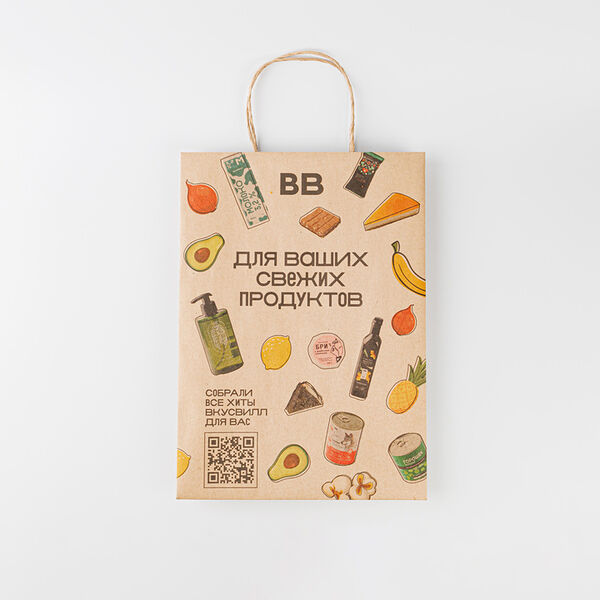 Пакет крафтовый с ручками 