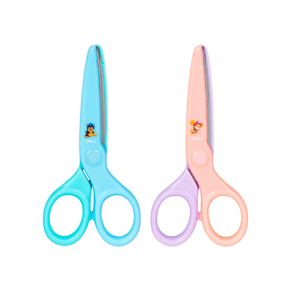 Ножницы 13,5см Deli 6023S ассорти блистер арт 6023S
