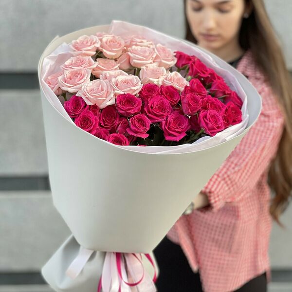 КУСТОВАЯ РОЗА МИКС ЭКВАДОР 70 СМ
