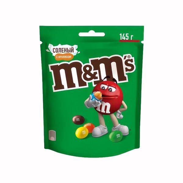 Драже M&M's соленый с арахисом, 145 г
