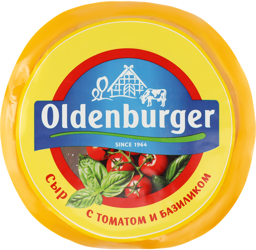 

Сыр полутвердый Oldenburger с томатом и базиликом 45% без змж 350 г