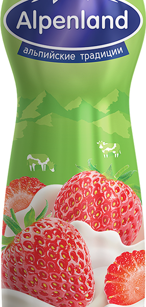 Йогурт питьевой Alpenland с клубникой 1.2% 290 г