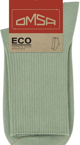 Носки женские Omsa Eco 254 с высоким паголенком Menta мятный Размер 39-41