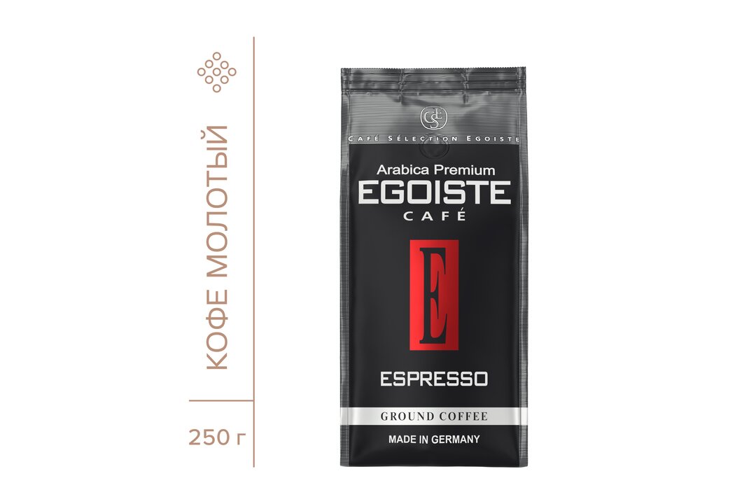 

Кофе молотый Egoiste Espresso 250 г