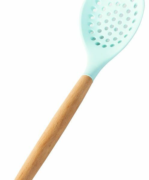 Шумовка Tiffany с ручкой бук, мятный