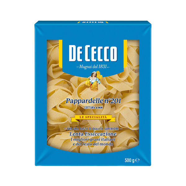 Макаронные изделия т. м. «De Cecco» из твердых сортов пшеницы ПАППАРДЕЛЛЕ №201, 500г