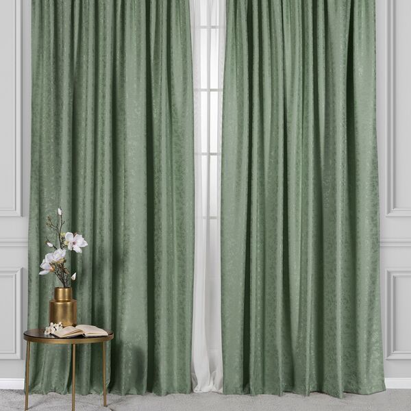 Штора на ленте Daily by T Гордиан, 220х270 см, полиэстер, зеленый 1 шт