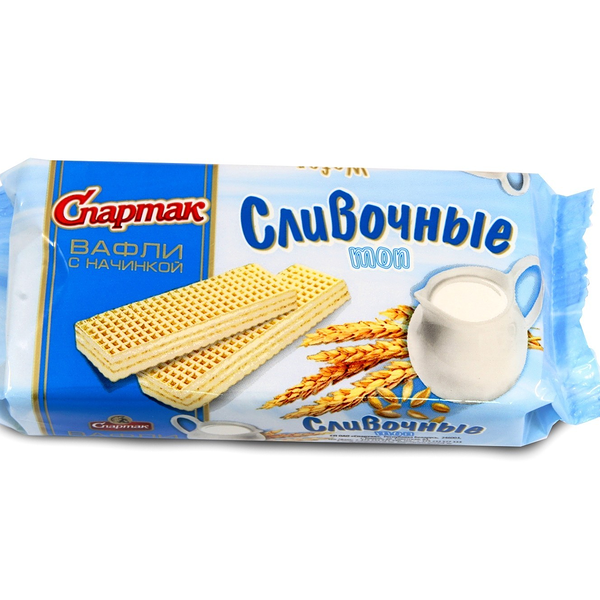 Вафли Спартак Сливочные 72г