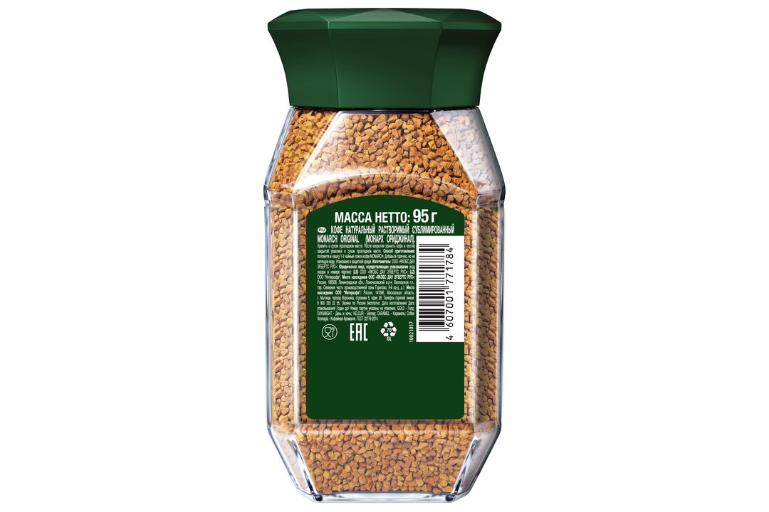 

Кофе Monarch Original натуральный растворимый сублимированный 95 г