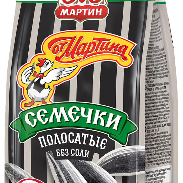 Семечки подсолнечные От Мартина Отборные полосатые обжаренные, 150г