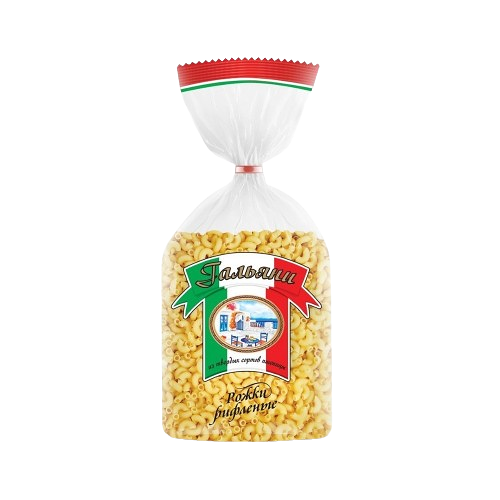 Макаронные изделия Гальяни Рожки рифленые грА из тв сорт пшеницы 450г