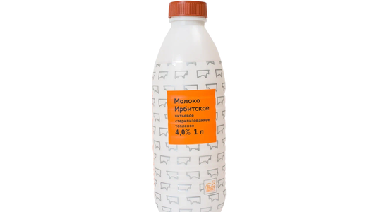 

Молоко Ирбитское топлёное стерилизованное, 4% 1л