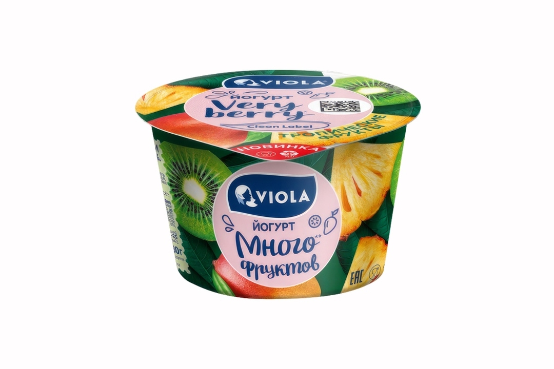 

Йогурт Viola Very Berry с тропическими фруктами 2.6% 180 г