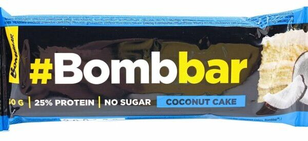 BombBar Батончик протеиновый вкус Кокосовый торт, 40г