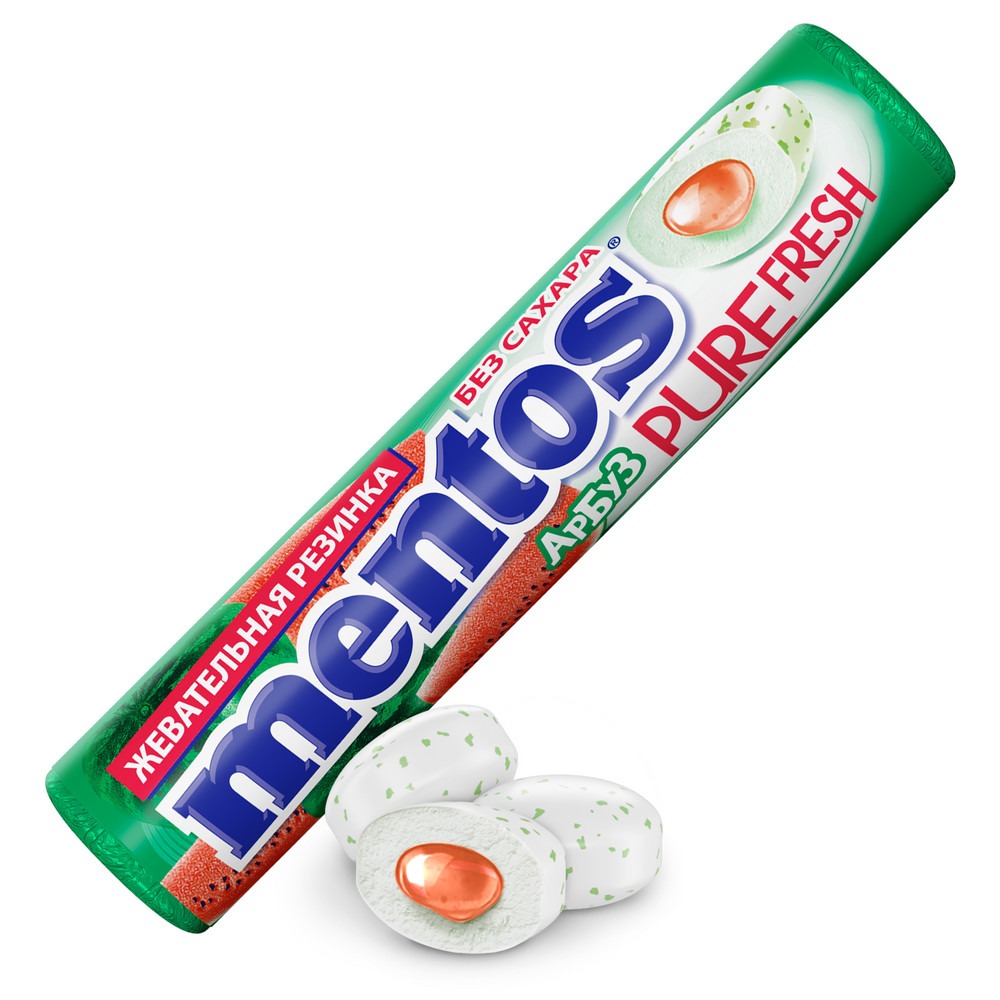 

Жевательная резинка Mentos Pure Fresh Арбуз 15.5 г