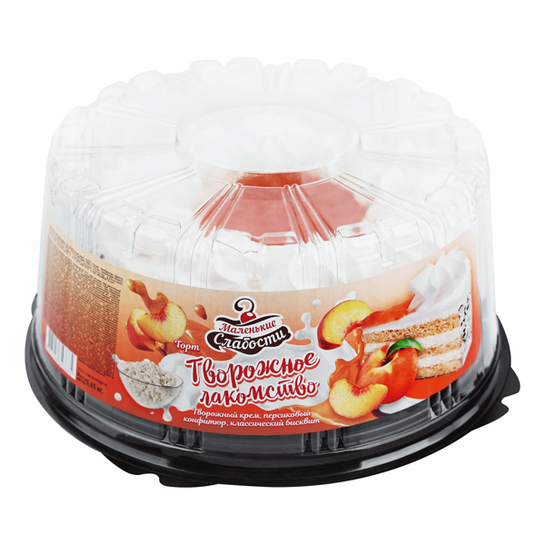 Торт МАЛЕНЬКИЕ СЛАБОСТИ Творожное лакомство, 650г