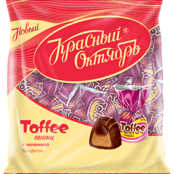 Конфеты Красный Октябрь Тоффи с начинкой, 250г