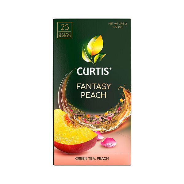 Чай Curtis Fantasy Peach зеленый сашеты 25 *1,5 г