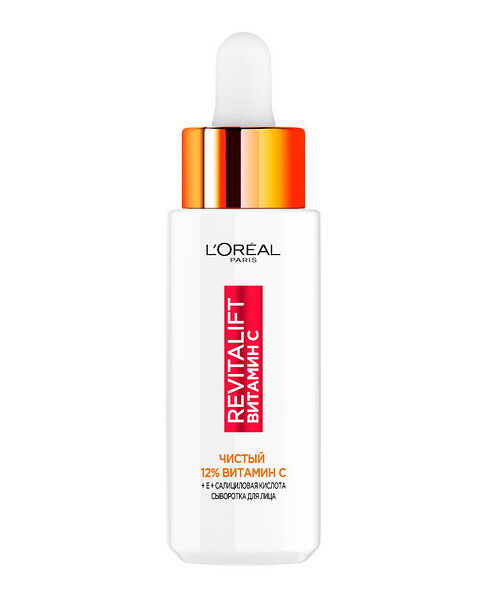 Сыворотка для лица L'Oreal Paris Revitalift с чистым 12% витамином С, 30мл