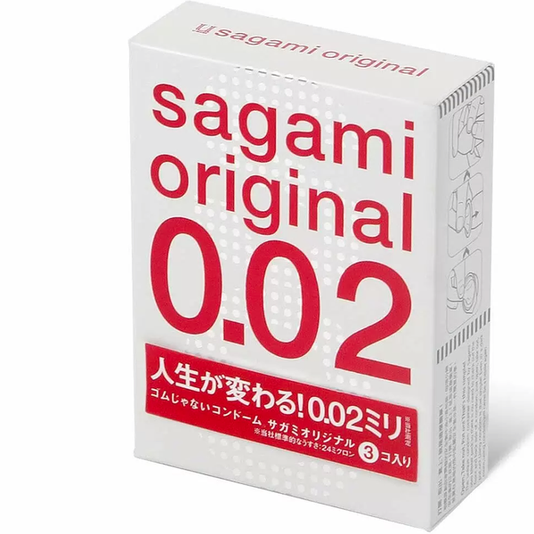 Sagami Original 0.02 Полиуретановые презервативы 3 шт