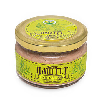 Паштет Калужичи Фермерский Продукт Зайчик из печени кролика