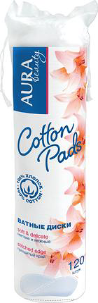 Ватные диски Aura 120 шт