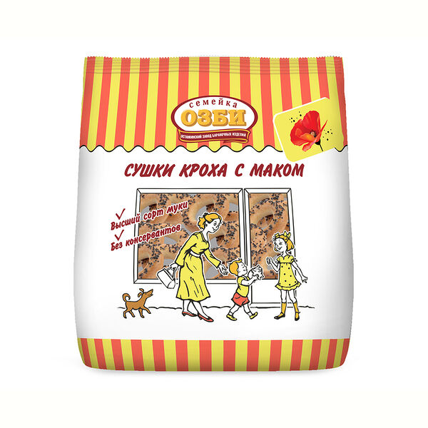 Сушки Кроха Семейка Озби с маком