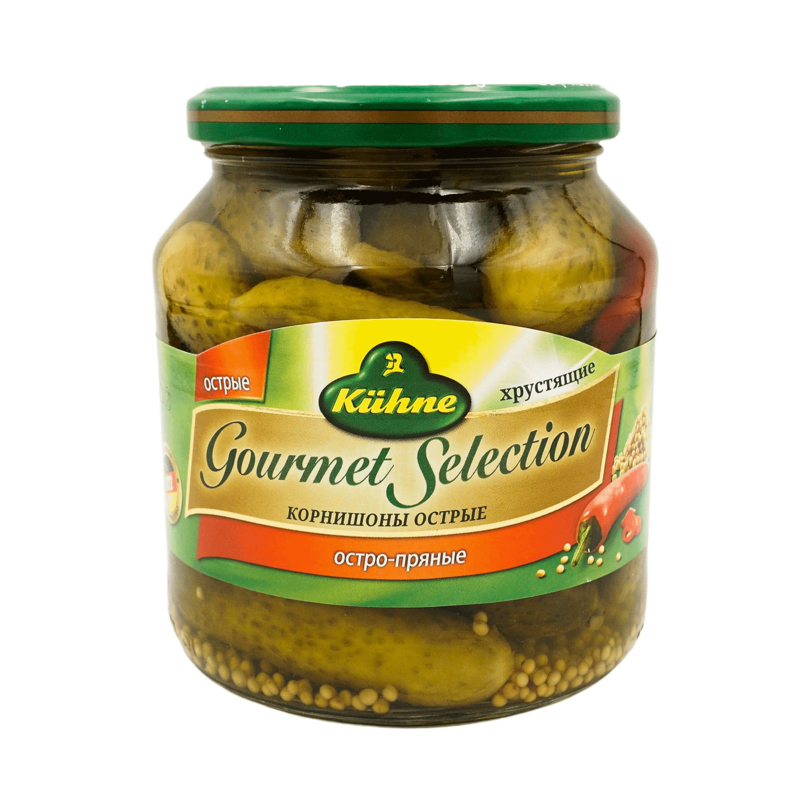 

Корнишоны маринованные Kuhne острые 530 г дизайн упаковки в ассортименте