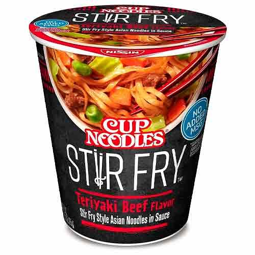 Лапша Nissin Cup Noodles Stir Fry с говядиной терияки Nissin Foods Co, стакан, 85г