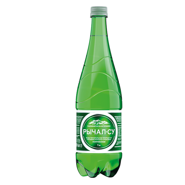 Вода минеральная Рычал-су лечебно-столовая газированная, 1 л