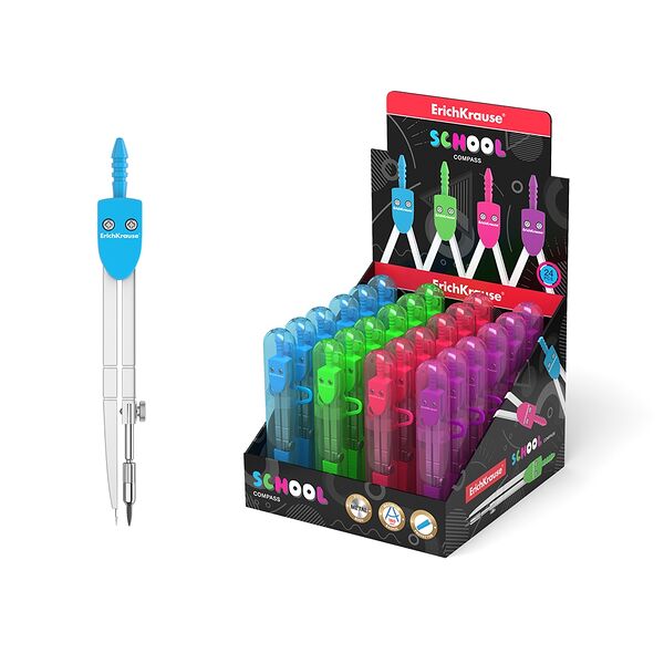 Циркуль металлический ErichKrause School 120мм  31526