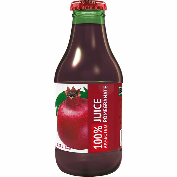 Сок Barinoff гранатовый с сахаром 250мл