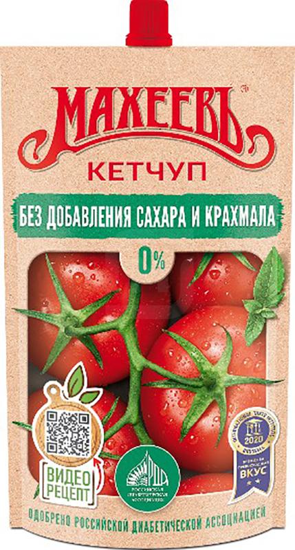 

Кетчуп Махеев томатный без сахара и крахмала