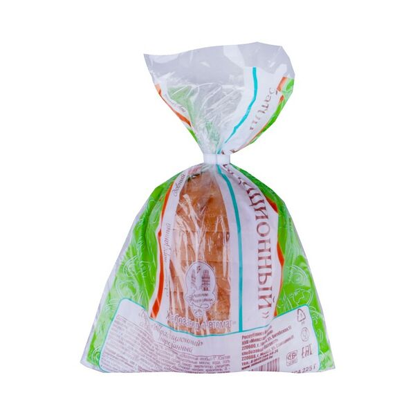 Батон ТРАДИЦИОННЫЙ в/с сдобный вес 225г нарез.пак. Хлебозавод Автомат