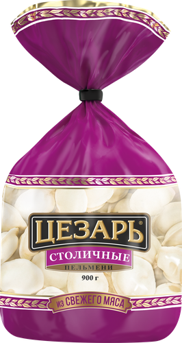 

Пельмени ЦЕЗАРЬ Столичные, категория Б, 900г