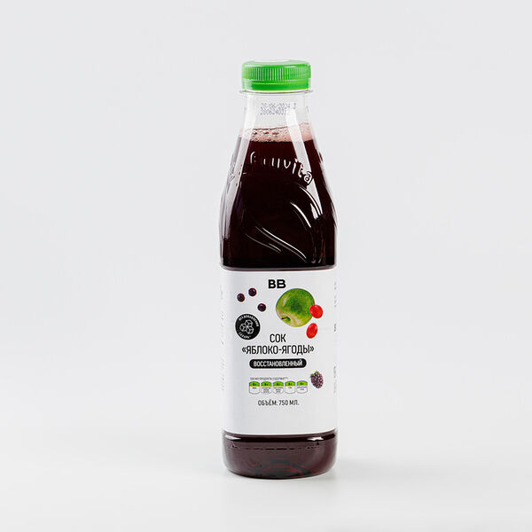 Сок Яблоко-ягоды восстановленный 750 мл