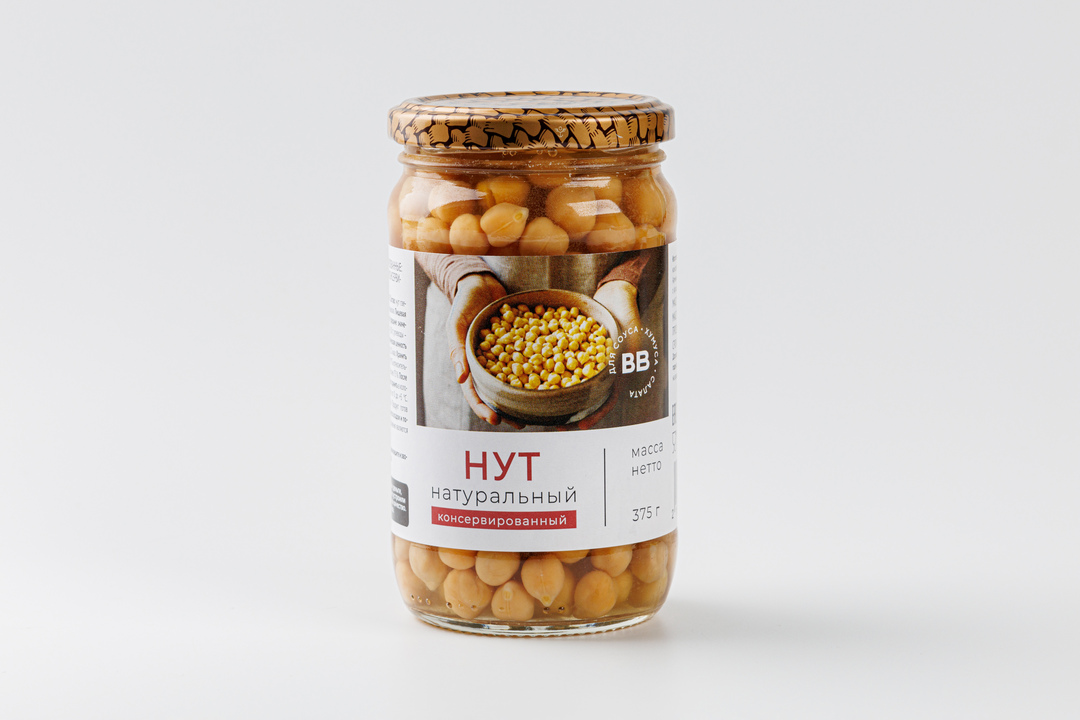

Нут ВкусВилл натуральный консервированный, 375 г